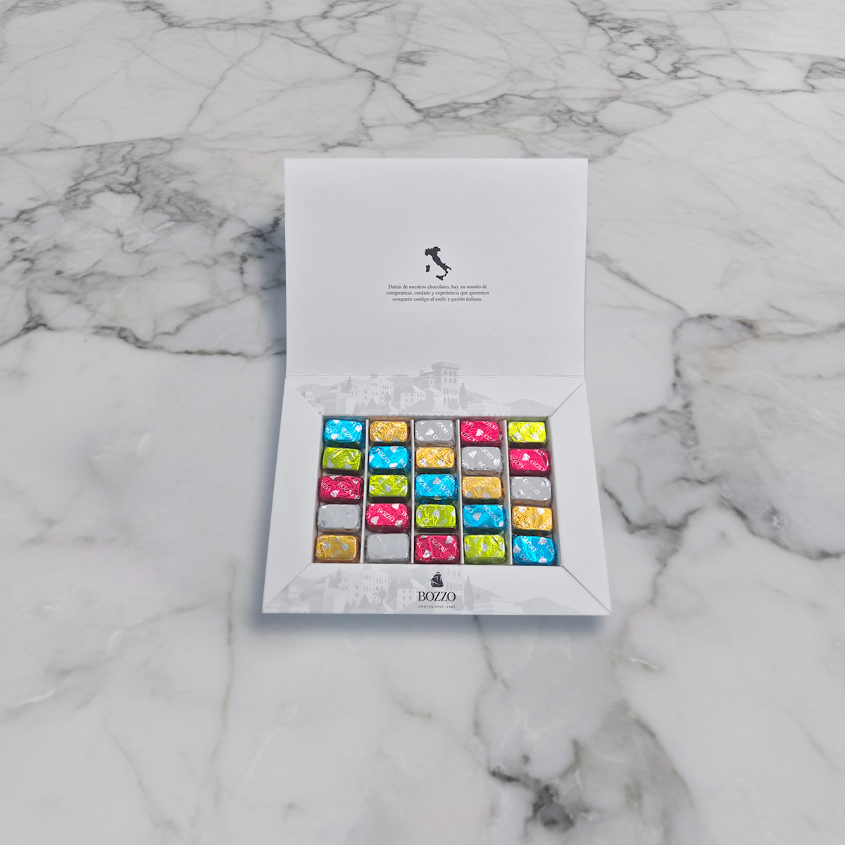 Caja 25 unidades Bombones Surtidos Bozzo (150 grs) - Imagen 2