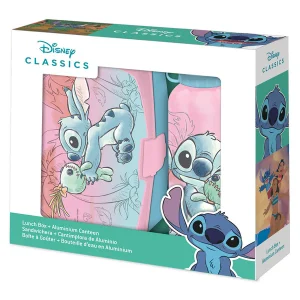 Sandwichera + Botella aluminio Stitch Disney 500ml