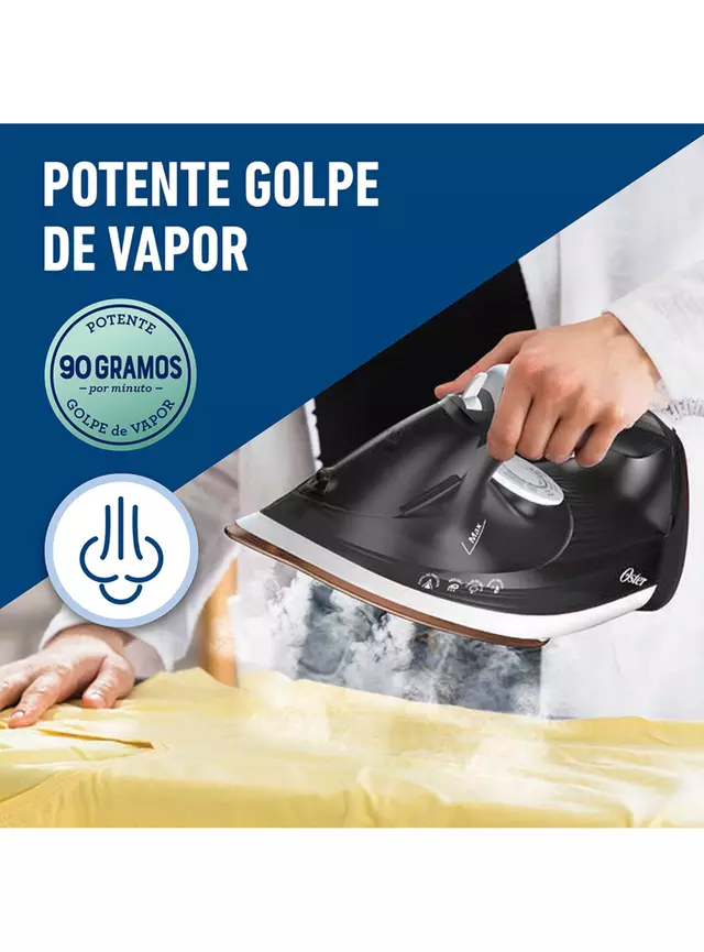Oster Plancha de Vapor con Suela Grande de Cerámica P2501 - Imagen 4