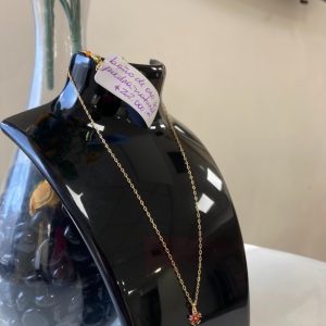 Collar Baño de oro y piedra natural