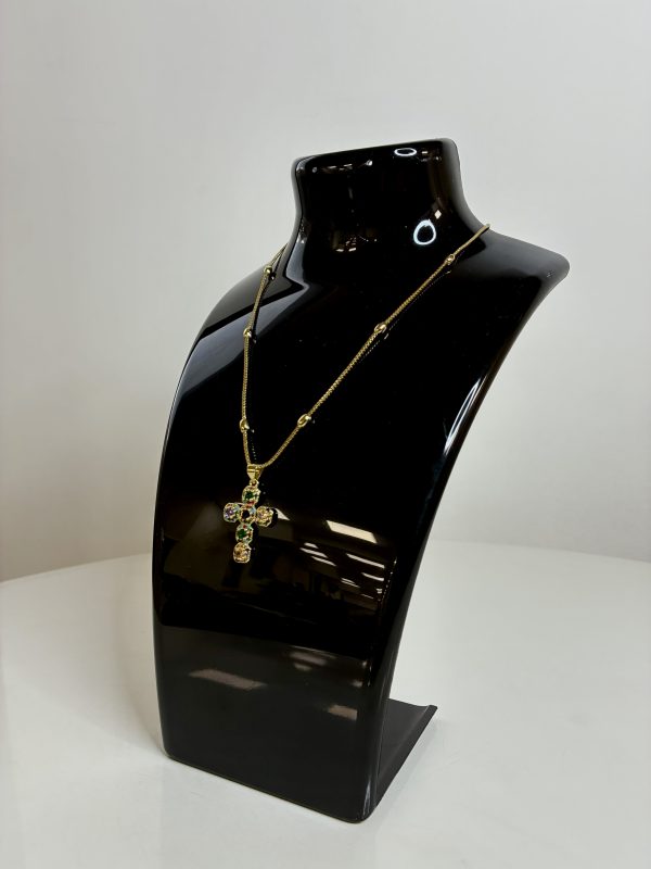 COLLAR ENTORCHADO A MANO Cruz - Imagen 3