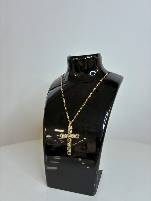 COLLAR ENTORCHADO A MANO Cruz - Imagen 4