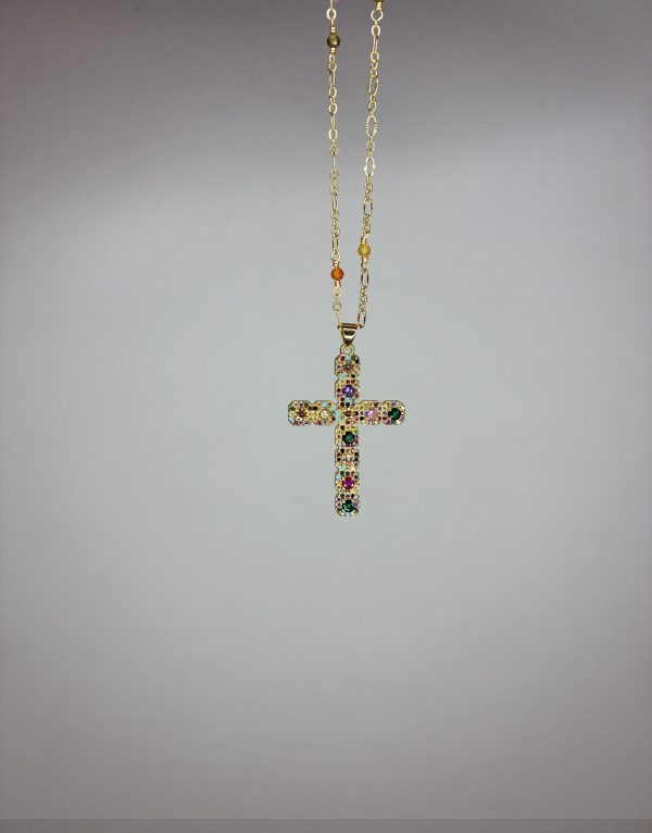 COLLAR ENTORCHADO A MANO Cruz - Imagen 2