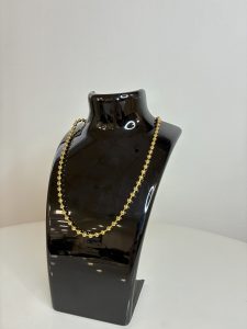 COLLAR DIJE BAÑO ORO Perlas