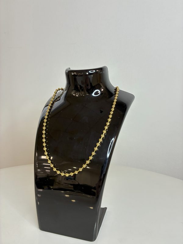 COLLAR DIJE BAÑO ORO Perlas