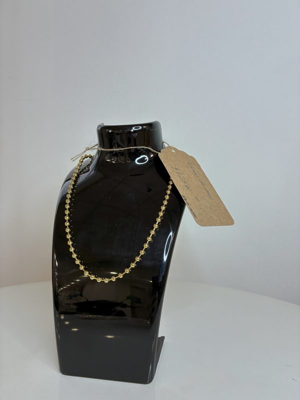 COLLAR DIJE BAÑO ORO Perlas - Imagen 2