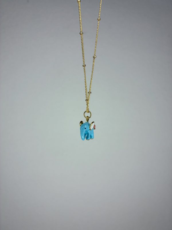 COLLAR DIJE BAÑO ORO Elefante - Imagen 4