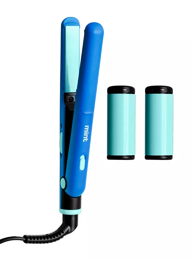 Mint Mini Alisador de Pelo 2 en 1 MHR-012 Celeste