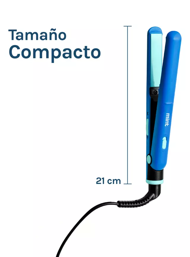 Mint Mini Alisador de Pelo 2 en 1 MHR-012 Celeste - Imagen 8