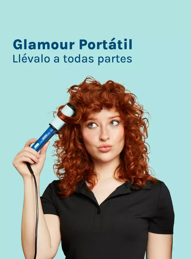 Mint Mini Alisador de Pelo 2 en 1 MHR-012 Celeste - Imagen 3