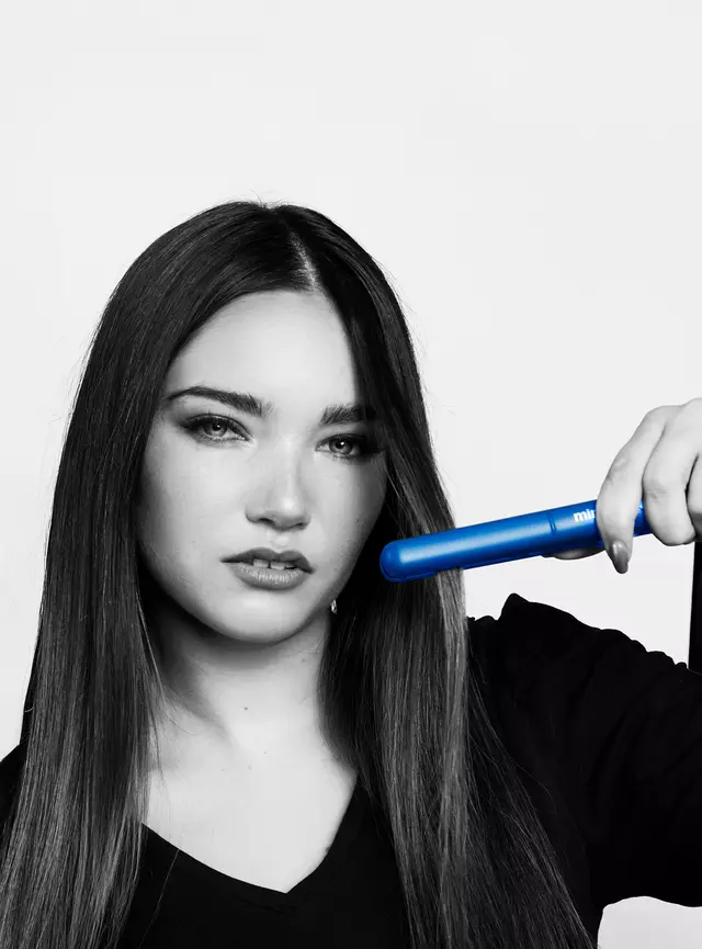 Mint Mini Alisador de Pelo 2 en 1 MHR-012 Celeste - Imagen 2