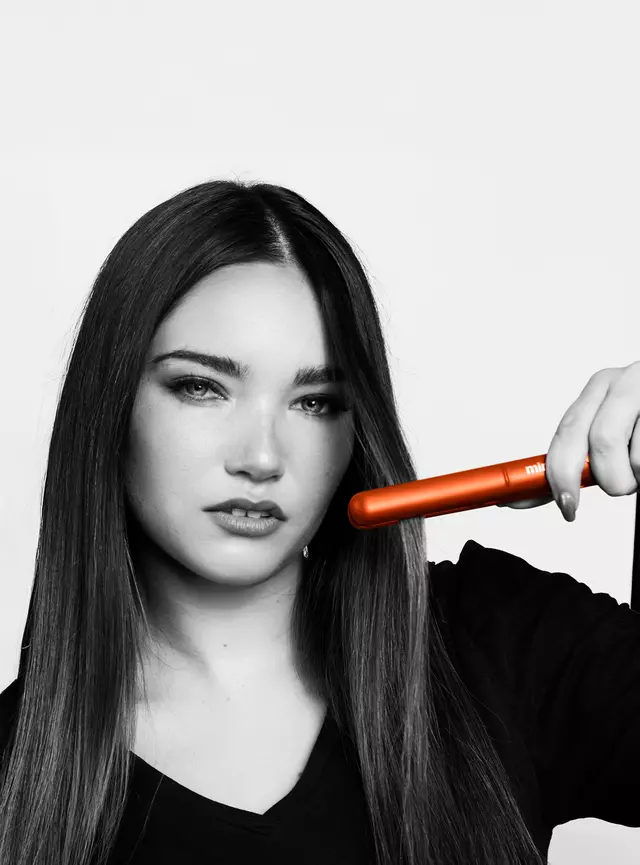 Mint Mini Alisador de Pelo 2 en 1 MHR-014 Naranja - Imagen 2