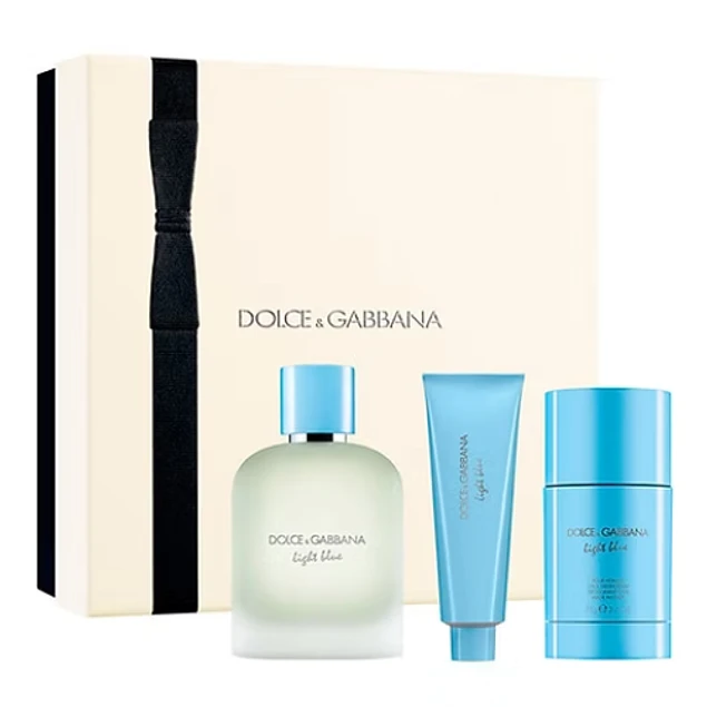 LIGHT BLUE POUR HOMME EDT 100 ML+S/GEL 50 ML+DEO 75 GR SET - DOLCE & GABBANA