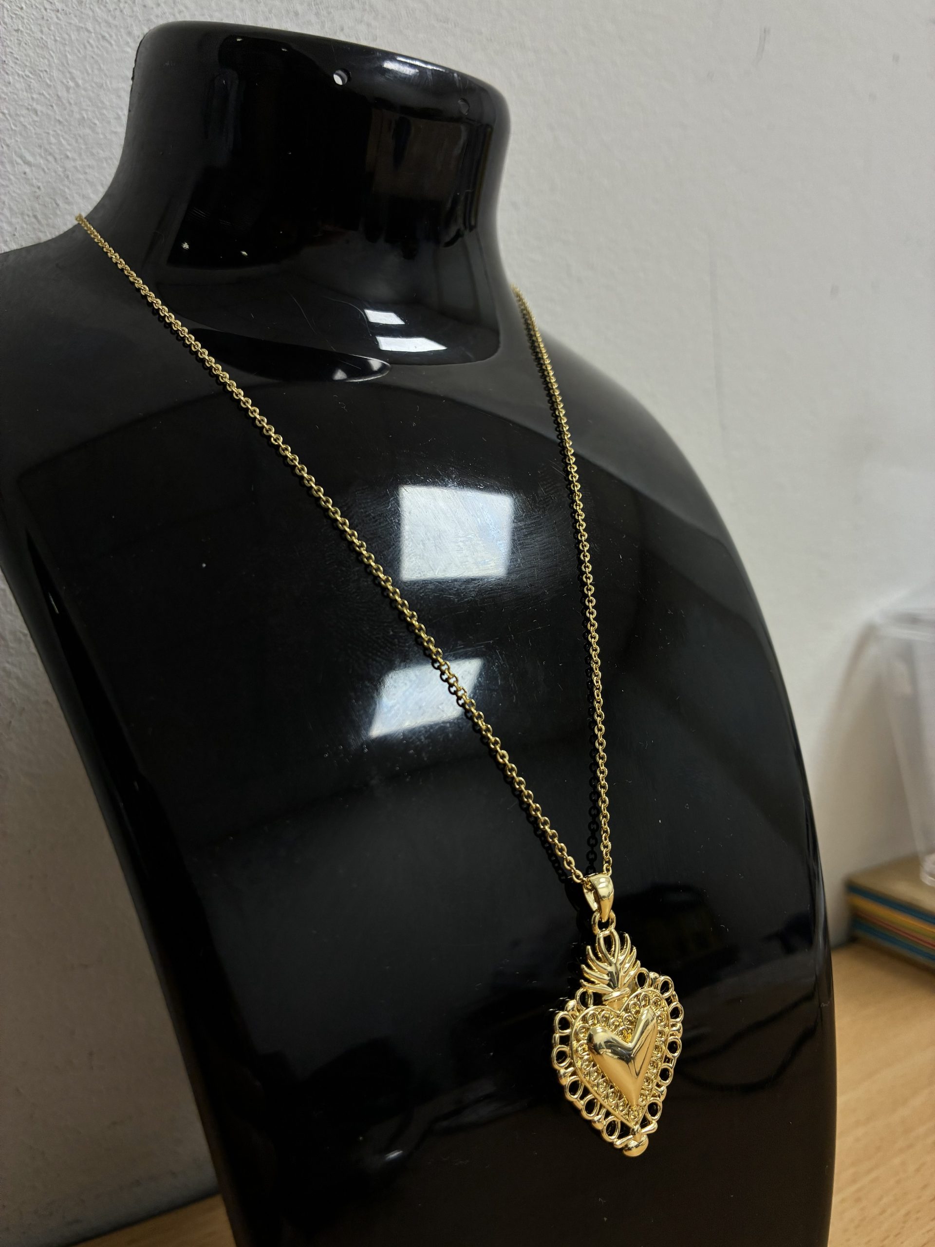 COLLARES DIJE Y BAÑO ORO CORAZÓN - Imagen 4