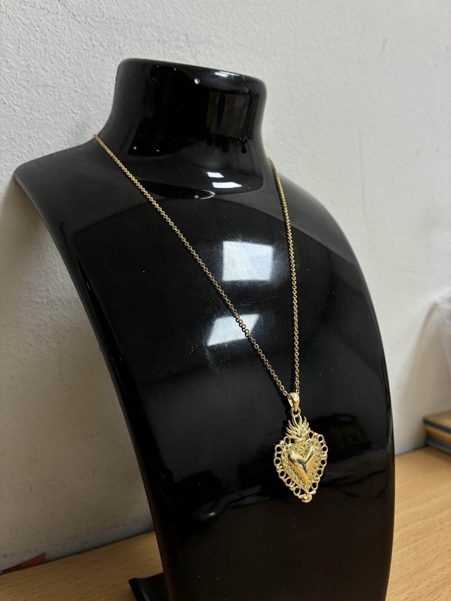 COLLARES DIJE Y BAÑO ORO CORAZÓN - Imagen 3