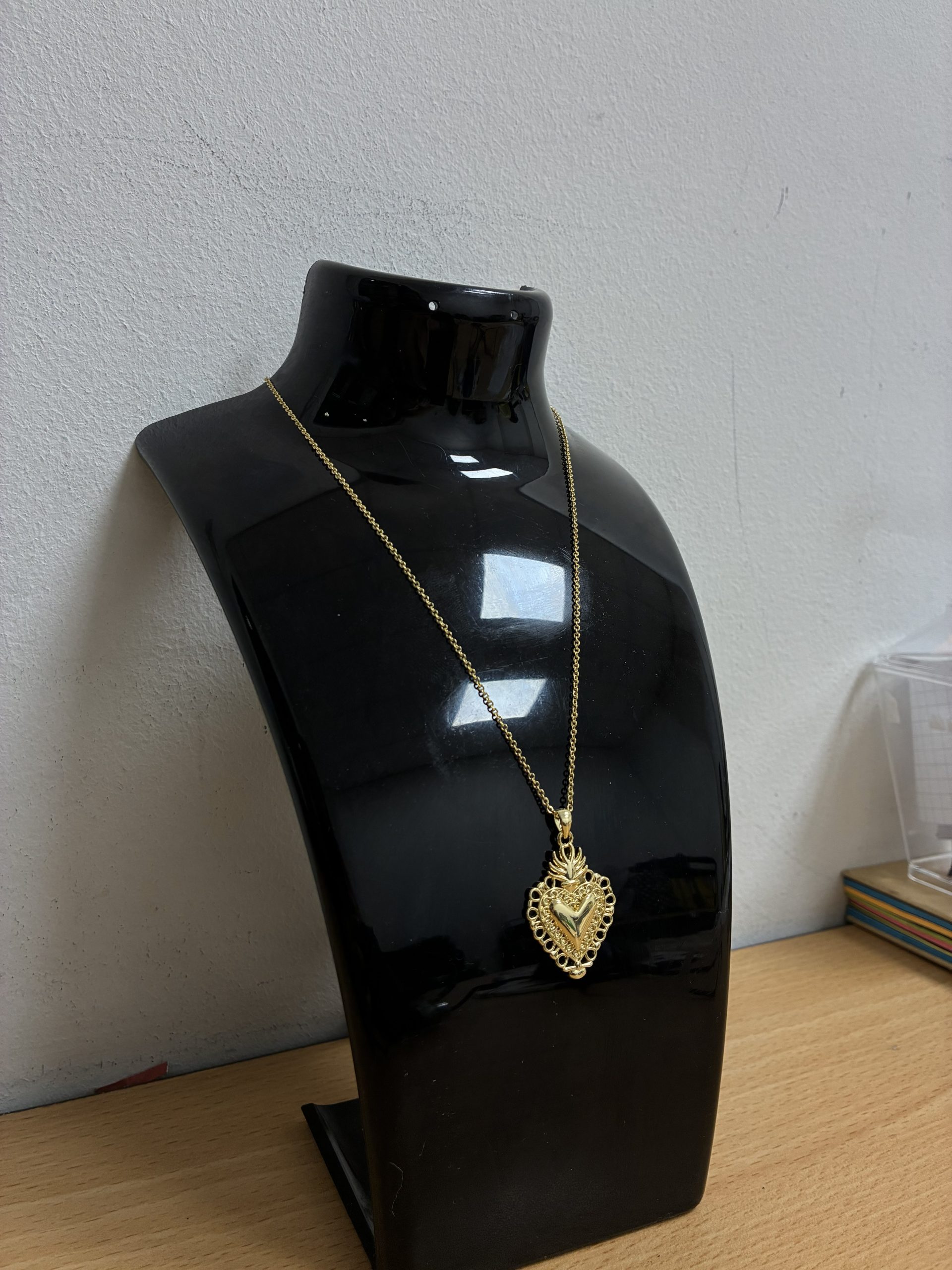 COLLARES DIJE Y BAÑO ORO CORAZÓN - Imagen 2