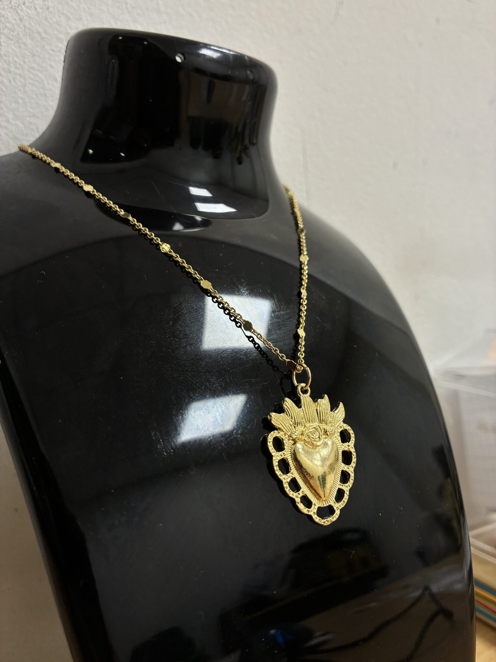 COLLARES DIJE Y BAÑO ORO CORAZÓN - Imagen 3