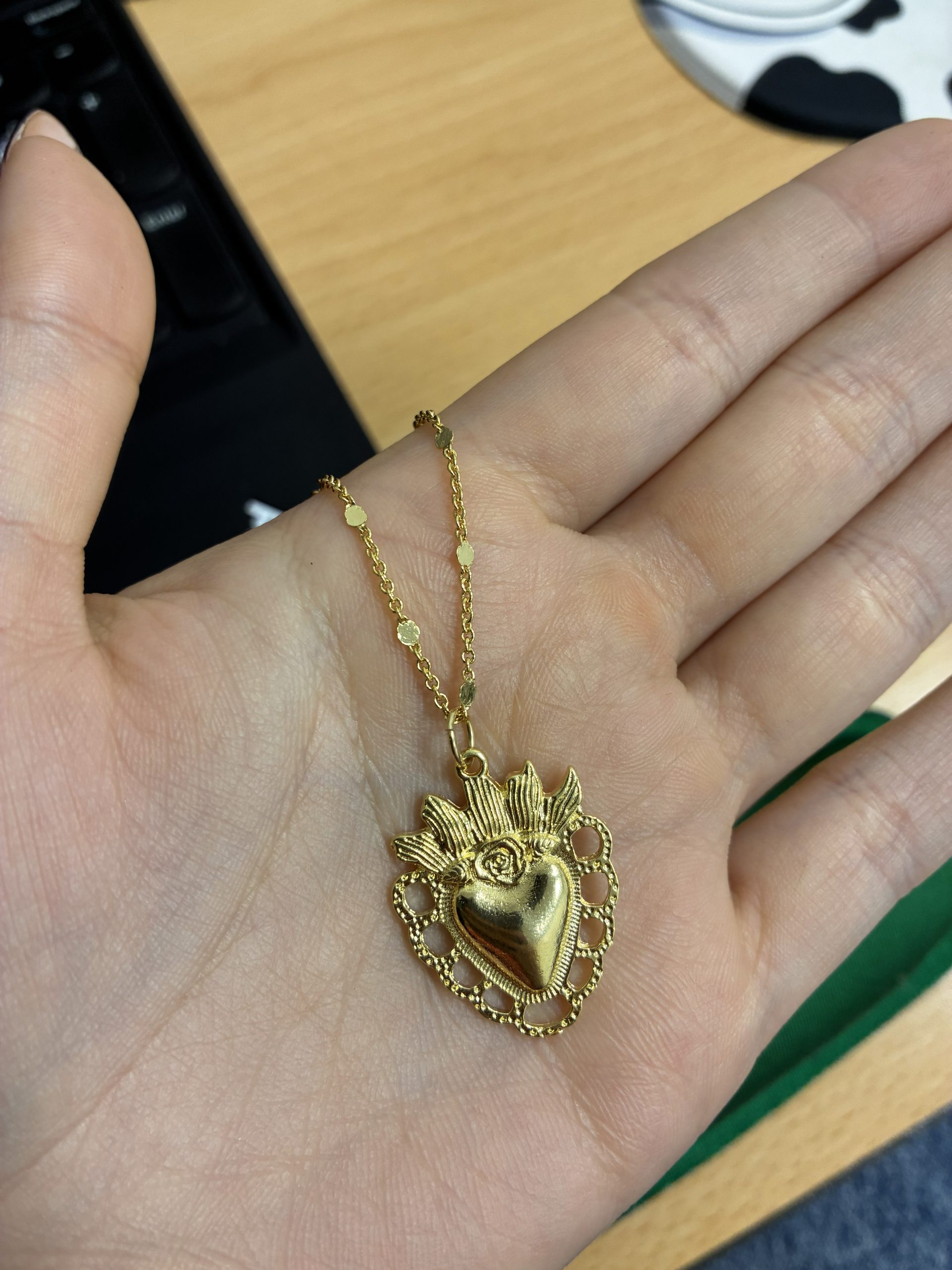 COLLARES DIJE Y BAÑO ORO CORAZÓN - Imagen 2