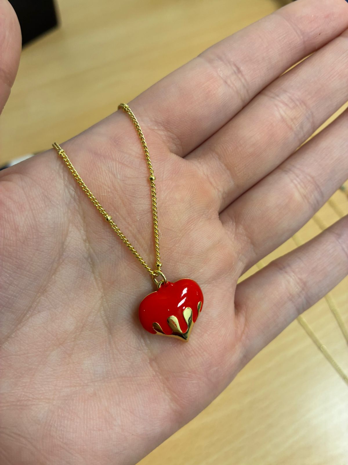 Collar Corazón Rojo - Imagen 2